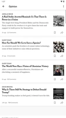 The New York Times android App screenshot 4